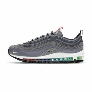 NEW NIKE AIR MAX 96 SE Graphite Grey Rainbow trim Mens 7.5 Womens 9 US 40.5 EUR
